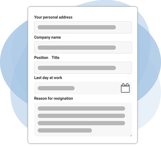 Dr. Job’s Resignation Letter Generator - Enter Your Details